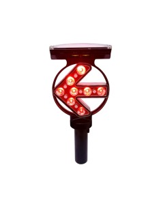 Guide Routier Lumineux - Flèche Solaire d'Avertissement