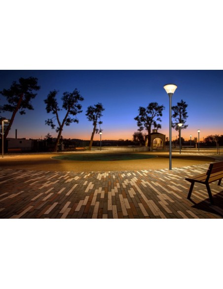 Lampadaire Solaire LED 1018lm Modèle Aurora