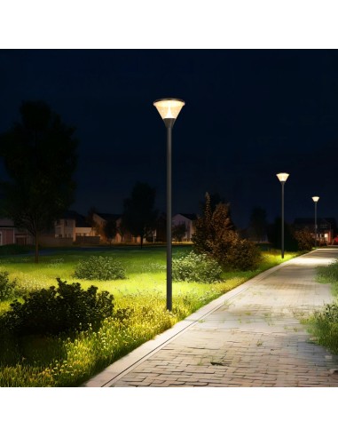 Lampadaire Solaire LED 1018lm Modèle Aurora