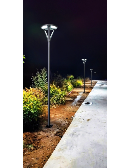 Lampadaire Solaire LED 2568lm Modèle New Circum
