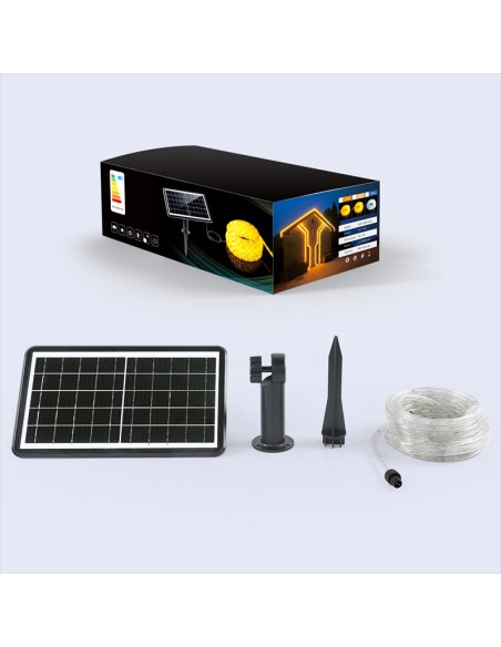 Solar Beaconing Yellow Light 10m