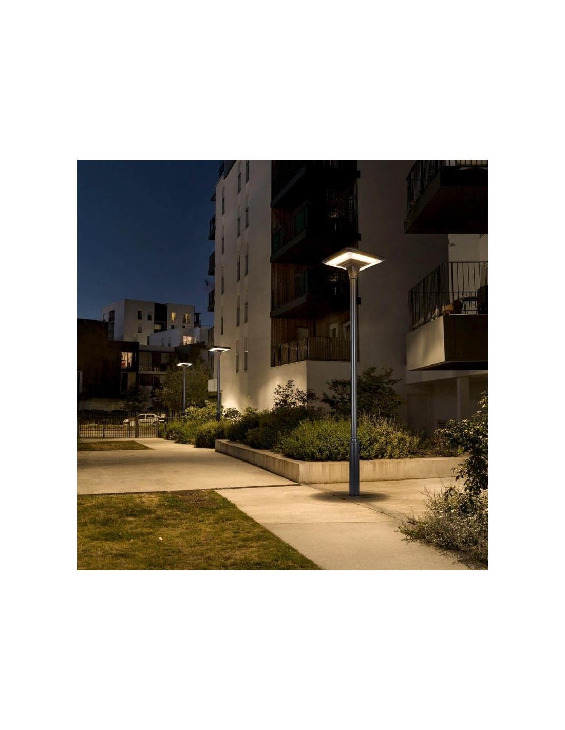 Lampadaire solaire d'extérieur Verdi - LumenXL