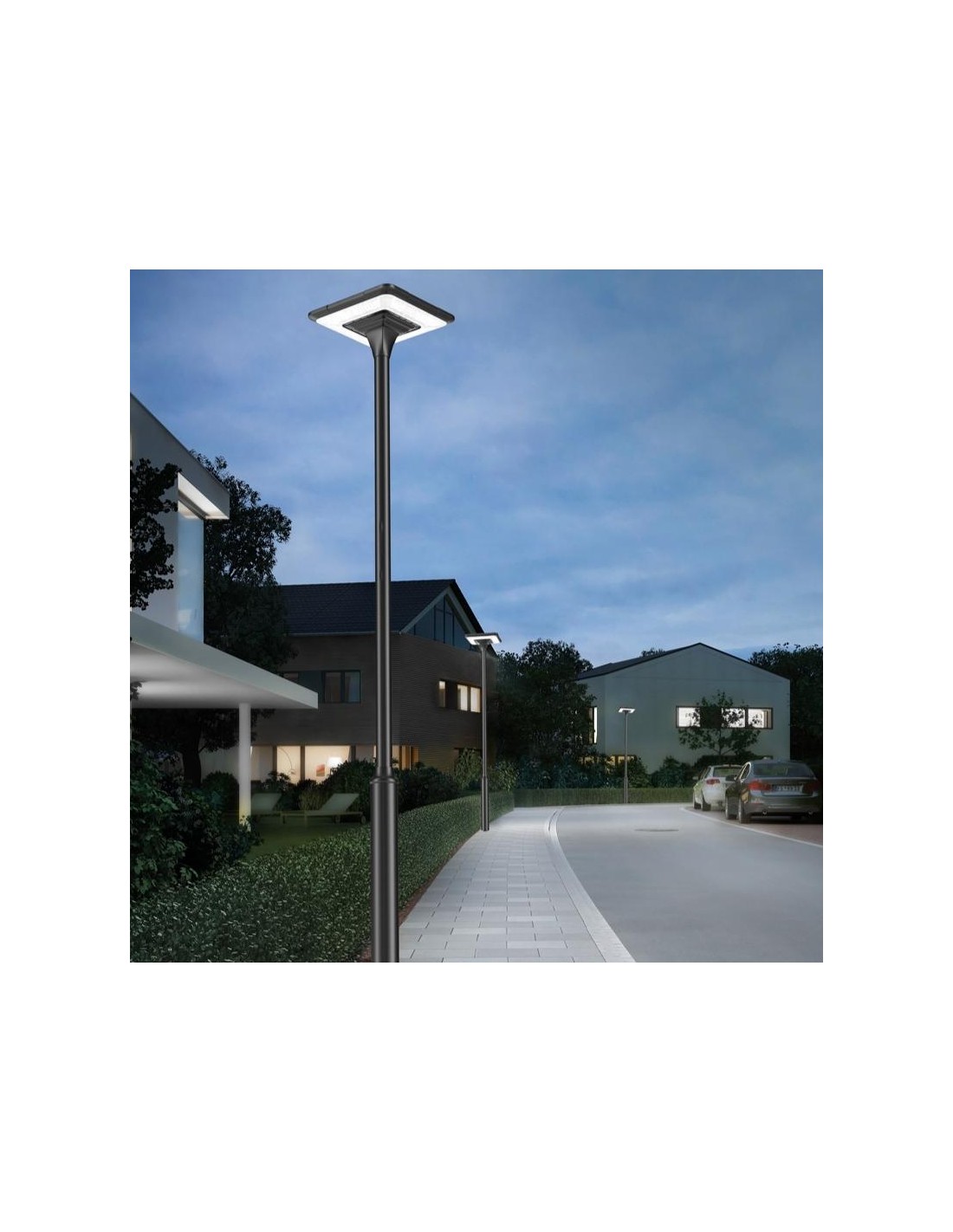 CEMONJARDIN Lampadaire solaire extérieur LED pas cher 