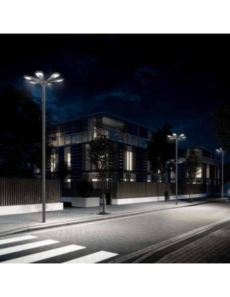 Lampadaire Solaire LED 2500lm Modèle Medusa 3