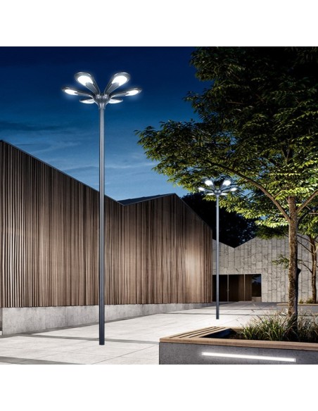 Lampadaire Solaire LED 3800lm Modèle Medusa 6