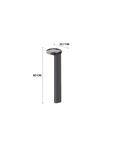 Solar LED Bollard 220lm - Vaneos Model