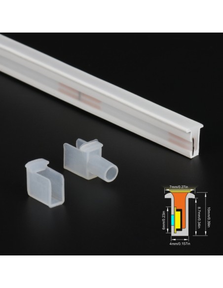 Bande LED Néon Flexible 5M/Rouleau Prix au Mètre Modèle 04x10mm