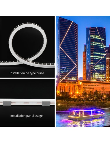 Bande LED Néon Flexible 5M/Rouleau prix au...