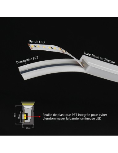 Bande LED Néon Flexible 5M/Rouleau prix au...