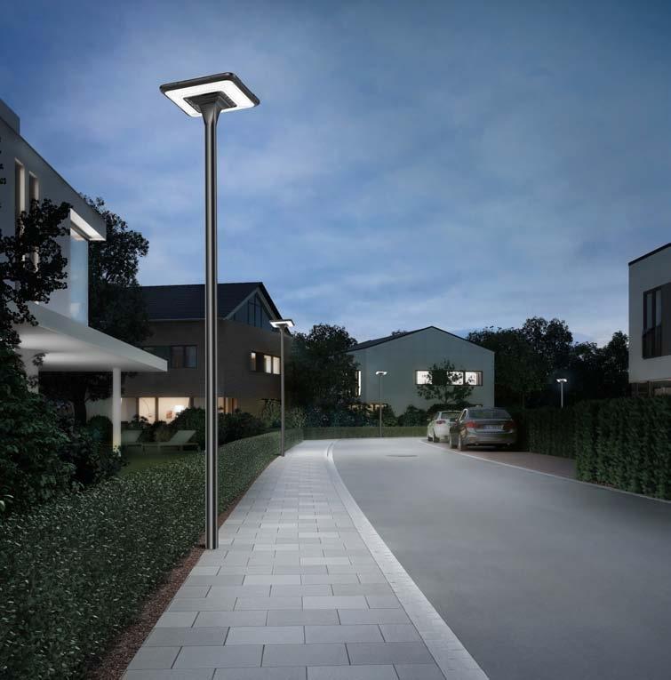 Lampadaire Solaire Extérieur 3200lm 6000K Helios